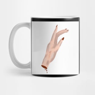 Creepy hand Mug